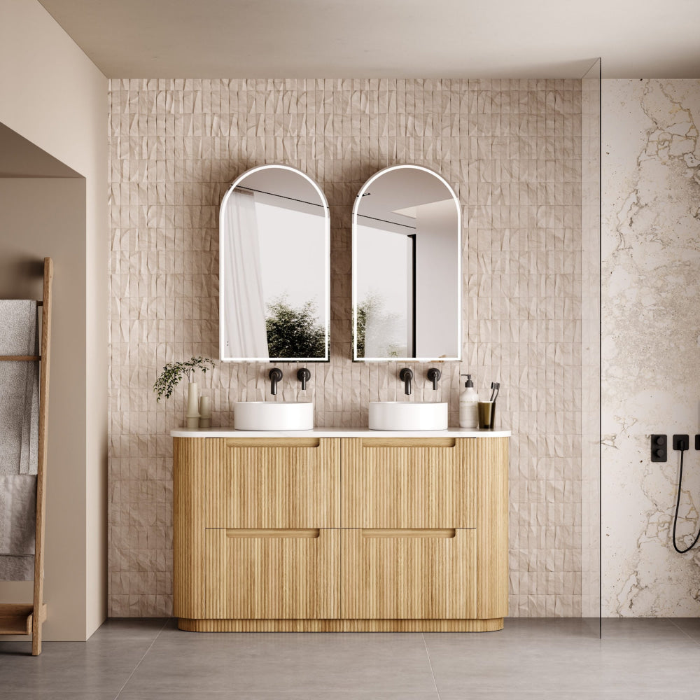 Aulic 1500mm Modern Bathroom Vanity with Solid Surface Countertop - Palis Top Design, CA58 1500 ST66FT - Perfect for Master Bathroom & Powder Room Renovations