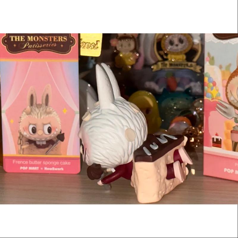 Labubu The Monsters Patisserie Series French Butter Sponge Cake - Cute Collectible Vinyl Figure for Anime Fans & Home Decor Display