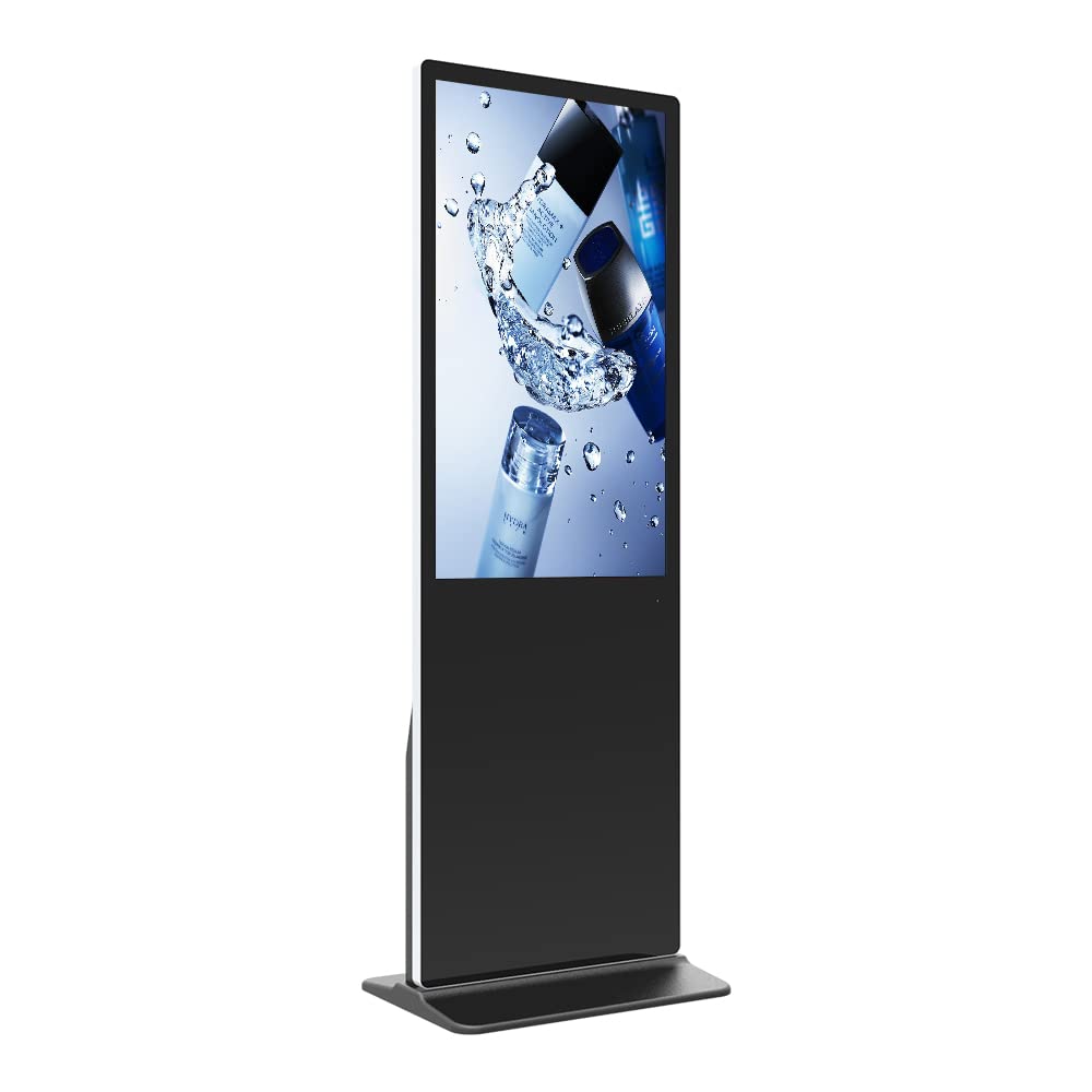 49-inch Interactive Digital Signage LCD Display - Full HD 1080p Floor Standing Kiosk with 10-Point Infrared Touch Screen for Retail Stores, Museums & Public Spaces