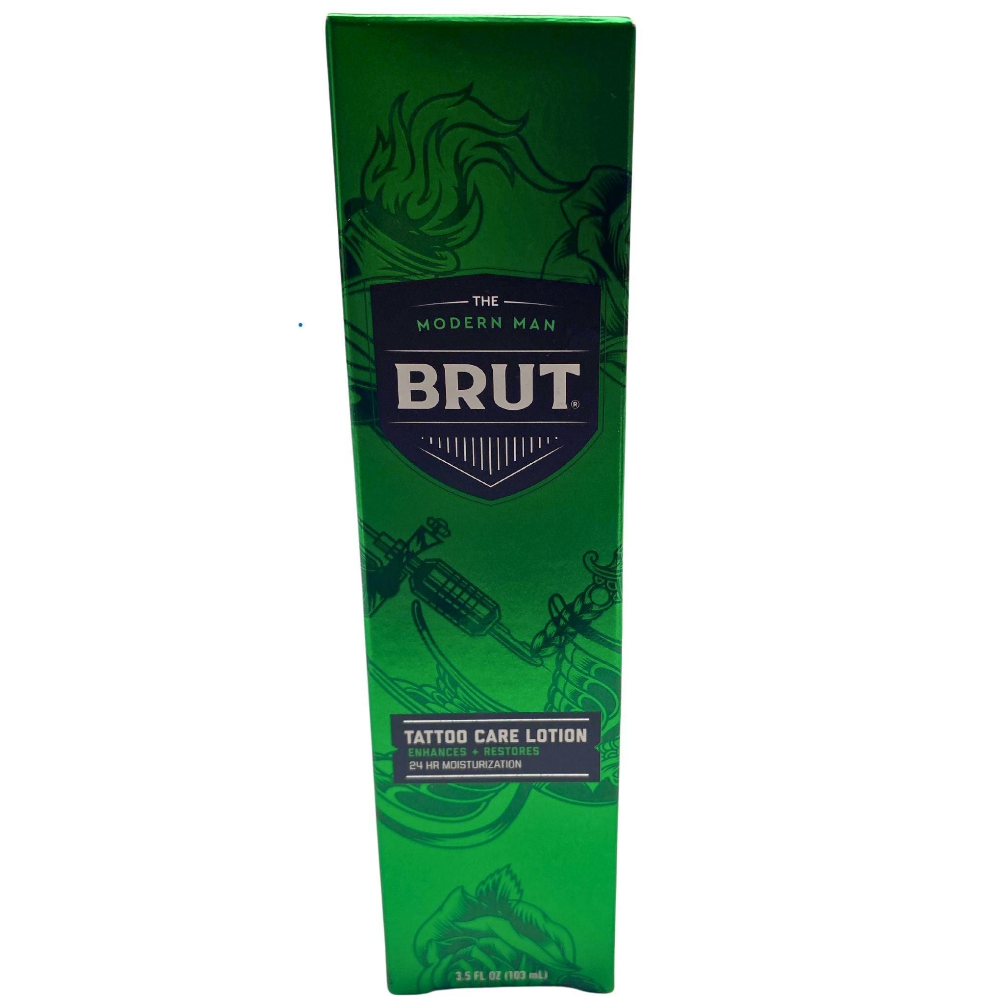 Modern Man Brut Tattoo Care Lotion - 24HR Moisturizing & Skin Restoration - 3.5OZ (50 Pack Bulk) - Perfect for Tattoo Aftercare & Daily Skin Hydration
