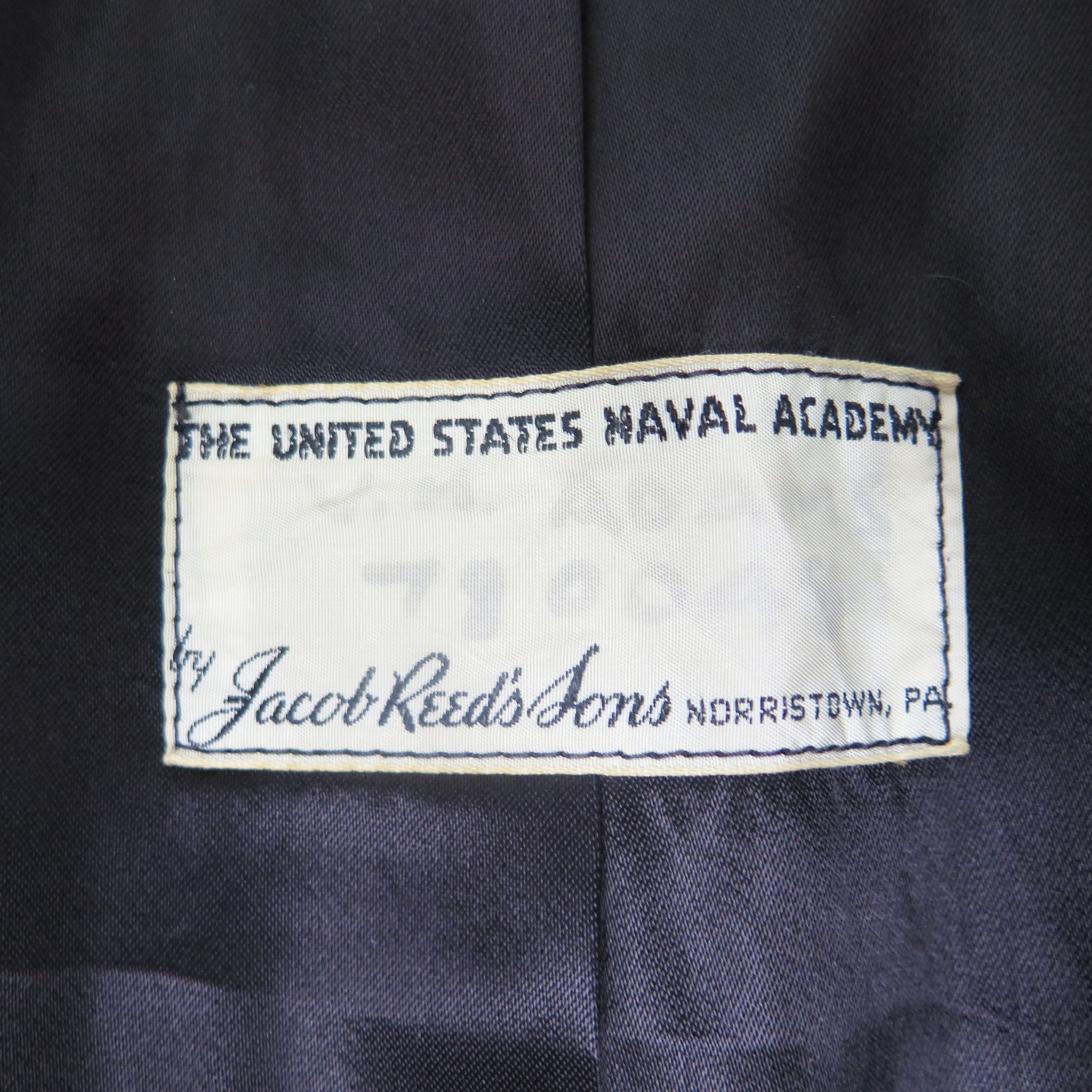 Vintage US Navy Peacoat Bridgecoat - US Naval Academy 1960s Small Long - Classic Military Outerwear for Winter & Formal Events