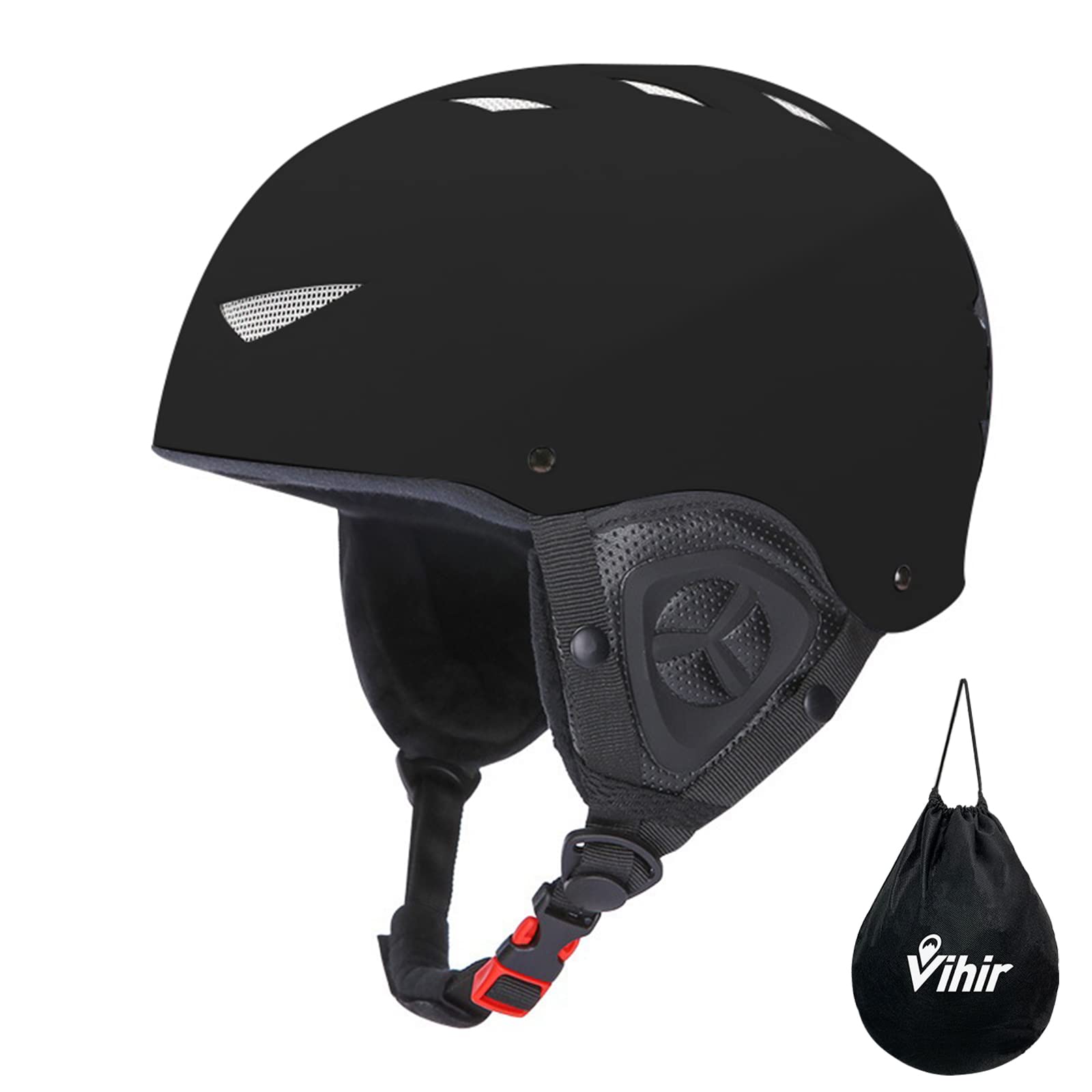 **Men's & Women's Ski & Snowboard Helmet - Certified Winter Sports Safety Gear with Warm Ear Pads - Also for Biking & Skateboarding - Perfect for Skiing, Snowboarding, Cycling & Outdoor Adventures**