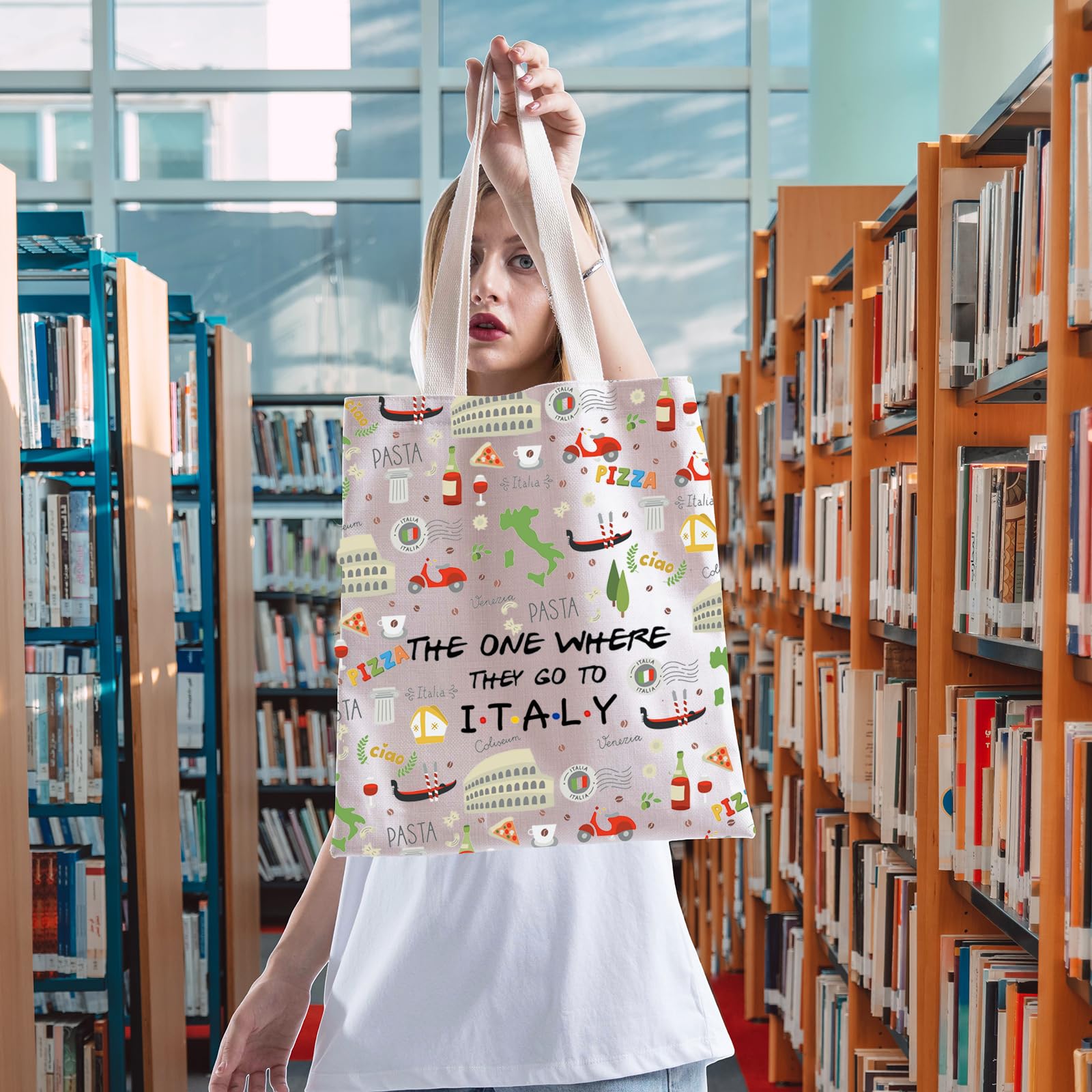 I Love Italy Makeup Bag - Perfect Italy Honeymoon & Travel Gift - Welcome & Housewarming Souvenir - Great for Travel, Cosmetics Storage & Gift Giving