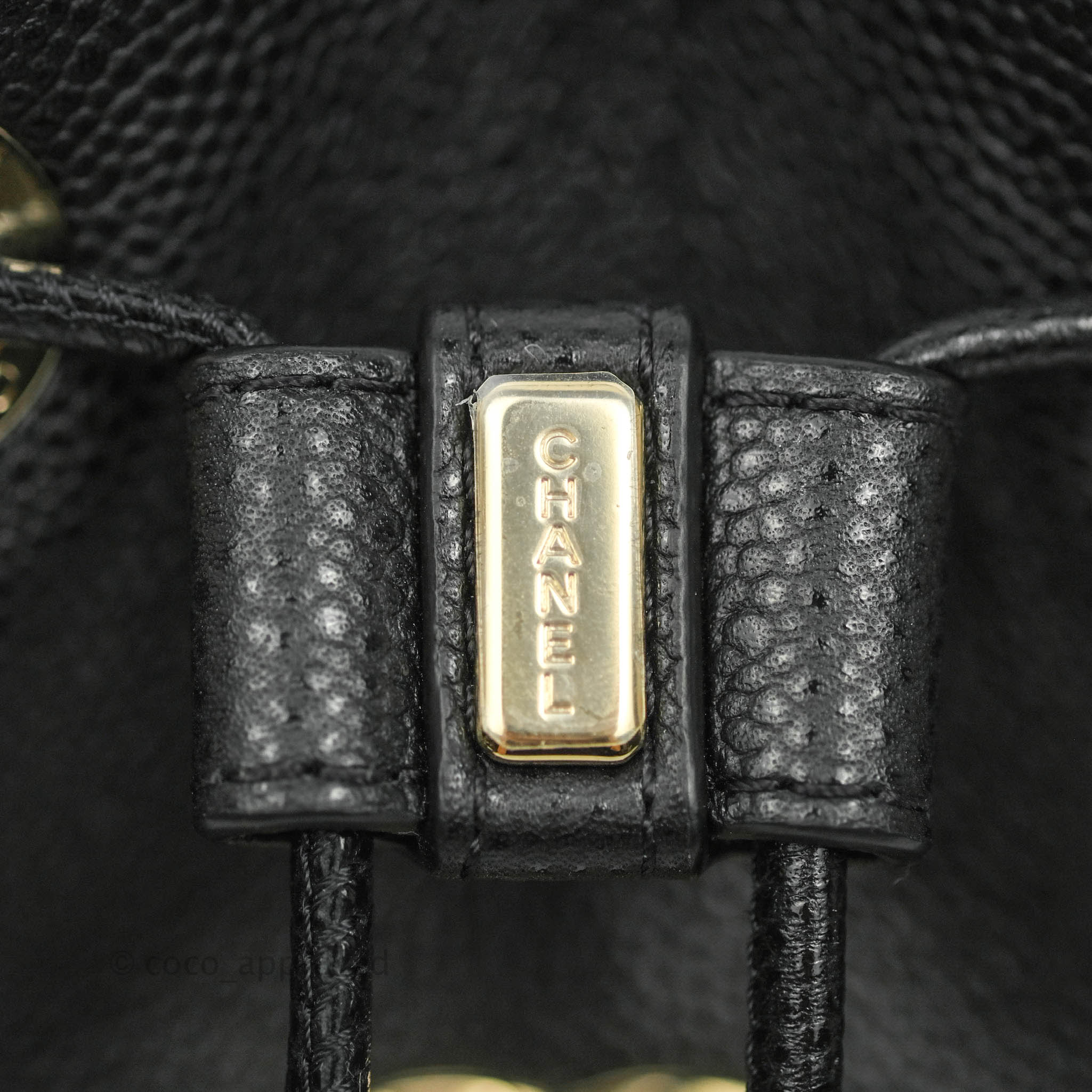 Chanel Business Affinity Drawstring Bucket Bag in Black Caviar Leather with Gold Hardware - Perfect for Work, Travel & Everyday Luxury
