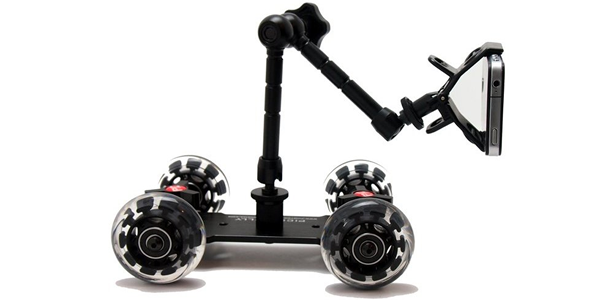 Dot Line Pico Dolly with Arm & Clip Kit - Professional Camera Slider for Smooth Video Shooting - Perfect for Vlogging, Filmmaking, and Content Creation