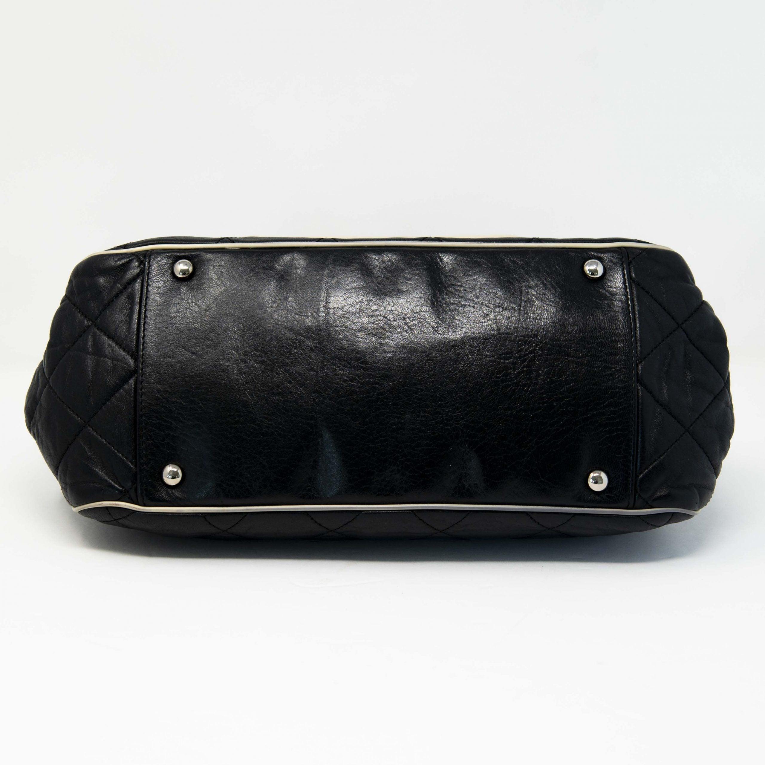 Chanel Black East West Mademoiselle Accordion Bag - Luxury Designer Crossbody Handbag for Women | Perfect for Evening Parties, Date Nights & Special Occasions
