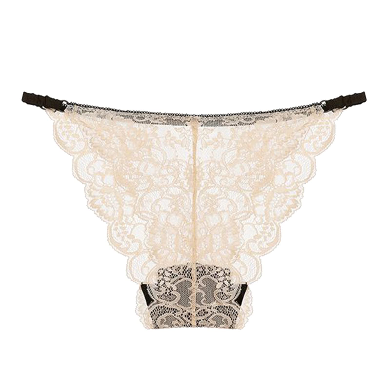 Women's Soft Seamless Lace Bikini Briefs - Comfortable Sexy Underwear Panties for Ladies | Perfect for Sleepwear, Daily Wear & Intimate Moments
