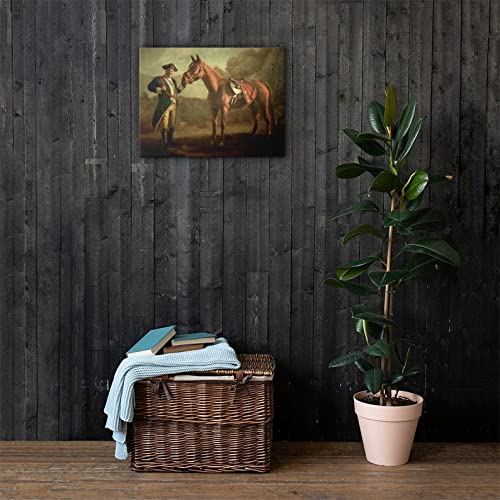 Elegant Horse Canvas Wall Art Print - Bathroom Decor, Living Room & Bedroom Painting - Home Decoration Picture Without Frame | Perfect for Farmhouse, Western & Equestrian Themed Spaces