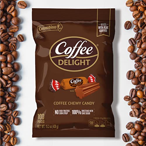 Delicious Coffee Flavored Chewy Candy - 100 Count Pack | Perfect for Office Snacks, Movie Nights & Sweet Cravings
