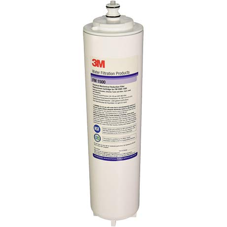 3M FM 1500 CTG Under Sink Water Filter Cartridge - 0.5 Micron Filtration for Clean Drinking Water - Compatible with FM 1500 DWS, 47-5574704 - Perfect for Home Kitchen & RV Water Systems