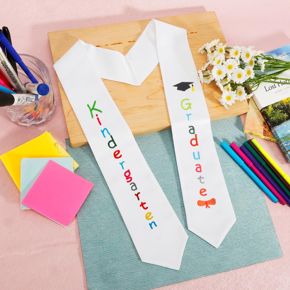 Kindergarten & Preschool Graduation Sash Stole - Class of 2025 Graduation Stole for Kids - Perfect for Preschool Ceremonies, Kindergarten Graduation & First Achievement Celebrations