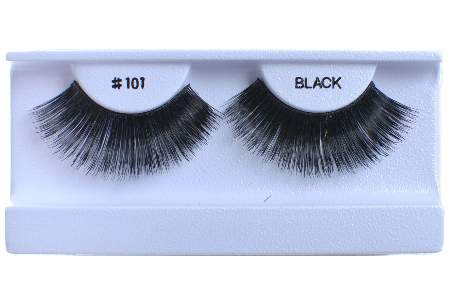 100 Pairs 100% Natural Black Human Hair False Eyelashes #101 - Perfect for Daily Wear, Special Occasions & Makeup Looks