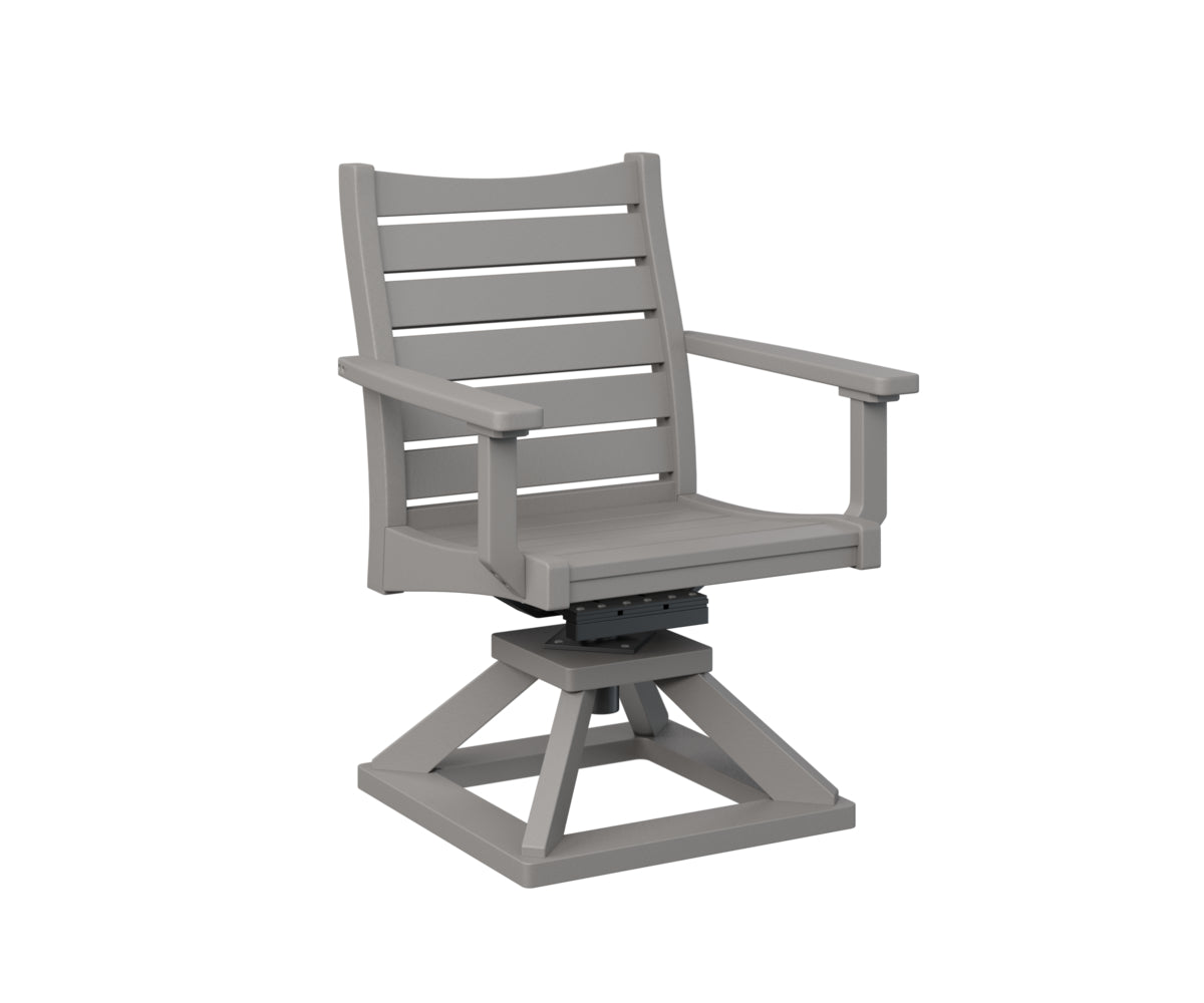 Berlin Gardens Bristol Swivel Rocker Dining Chair - Patio, Garden, Porch & Outdoor Relaxation - Comfortable Rotating Rocking Chair for Dining & Lounging