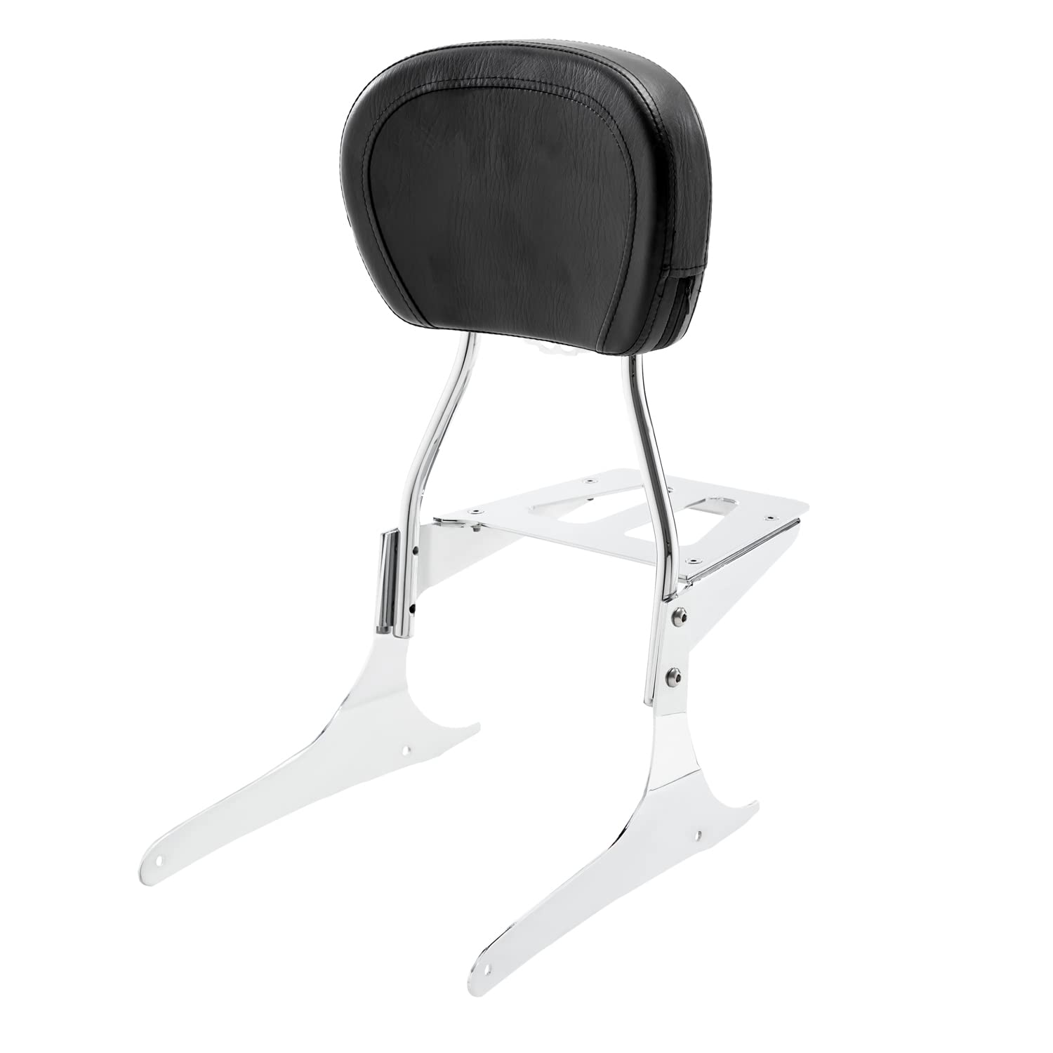 Yamaha XVS 950 V Star 950 Sissy Bar with Backrest & Luggage Rack (2009-2017) - Heavy Duty Powersports Rear Seat Support for Motorcycle Touring & Long Rides