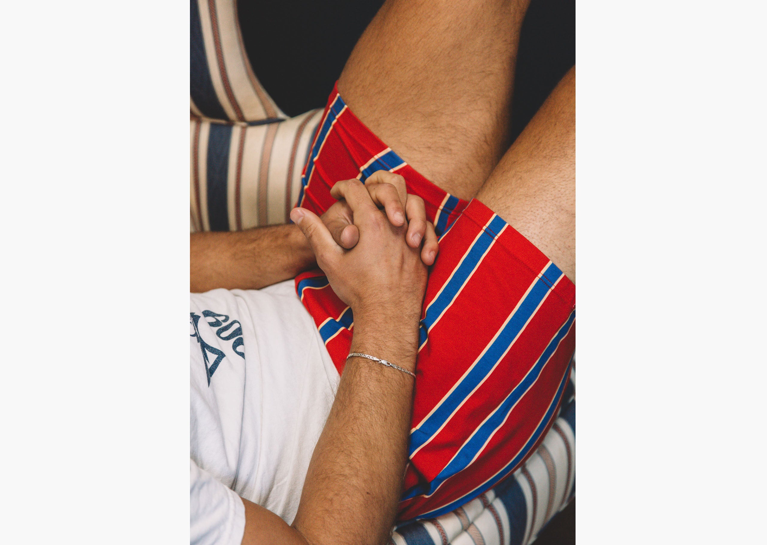 Slim Fit Boxer Briefs for Men - Red Collegiate Stripe Underwear, Comfortable Cotton Boxers for Daily Wear, Gym & Sleep