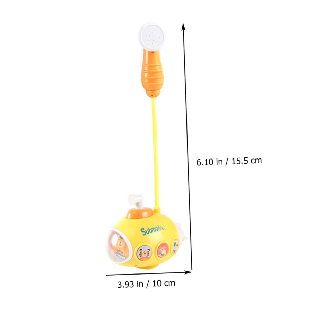 HEMOTON 3-Piece Yellow Plastic Bath Toys Set for Kids Ages 3-4 - Fun Shower Time Learning & Play for Toddlers