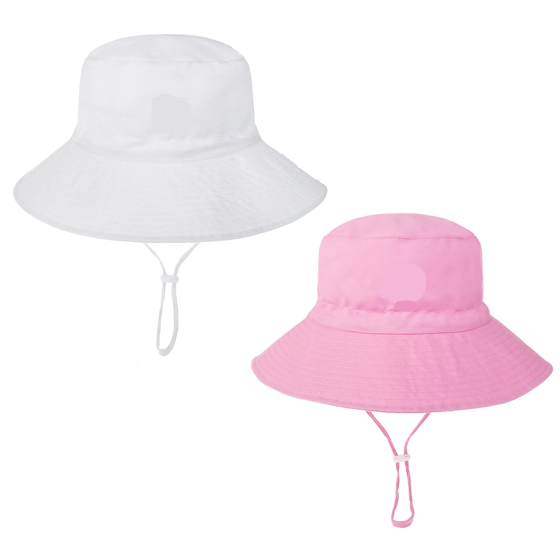 UPF 50+ Baby Sun Hat with Smile Face - Adjustable Bucket Hat for Sun Protection - Infant & Toddler Boys Girls Outdoor Beach Play Hat