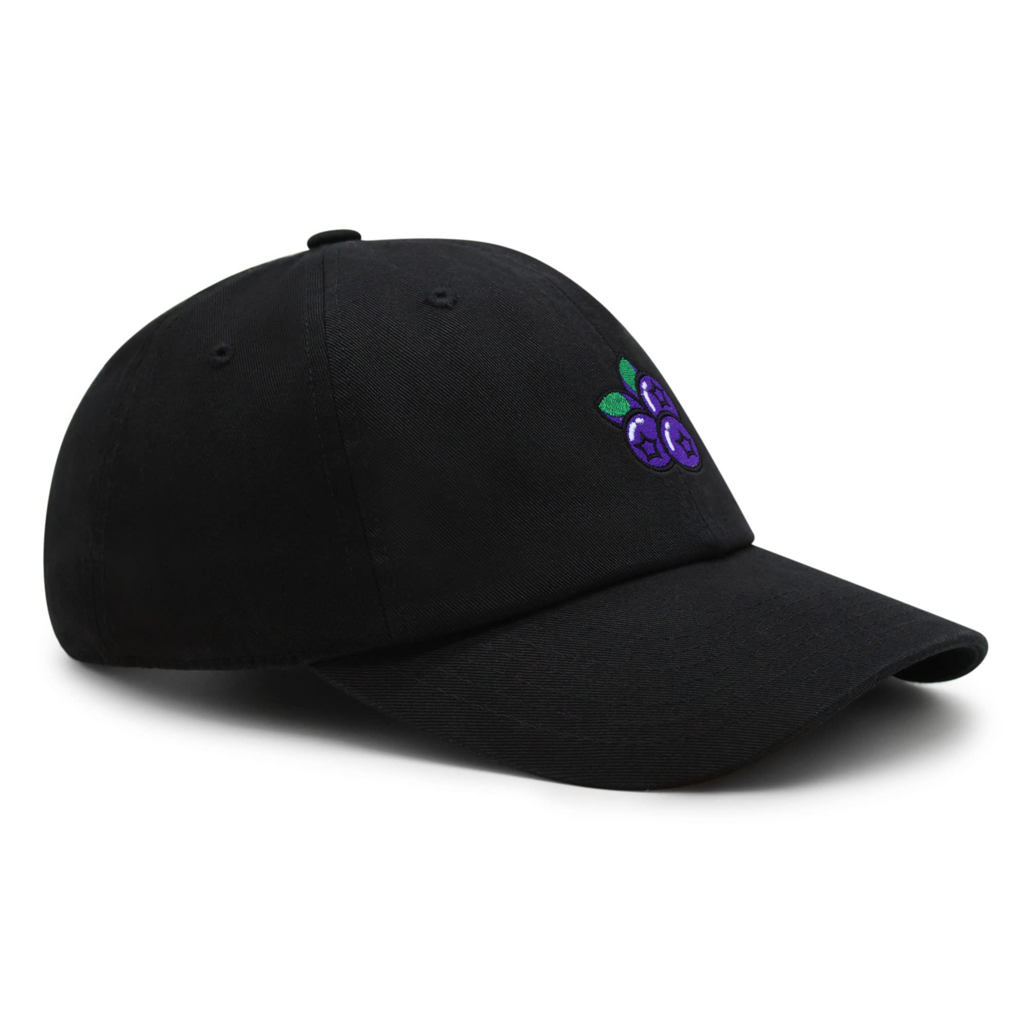Premium Embroidered Blueberry Dad Hat - Adjustable Baseball Cap for Men & Women - Stylish Fruit Design for Outdoor, Casual & Sports Wear