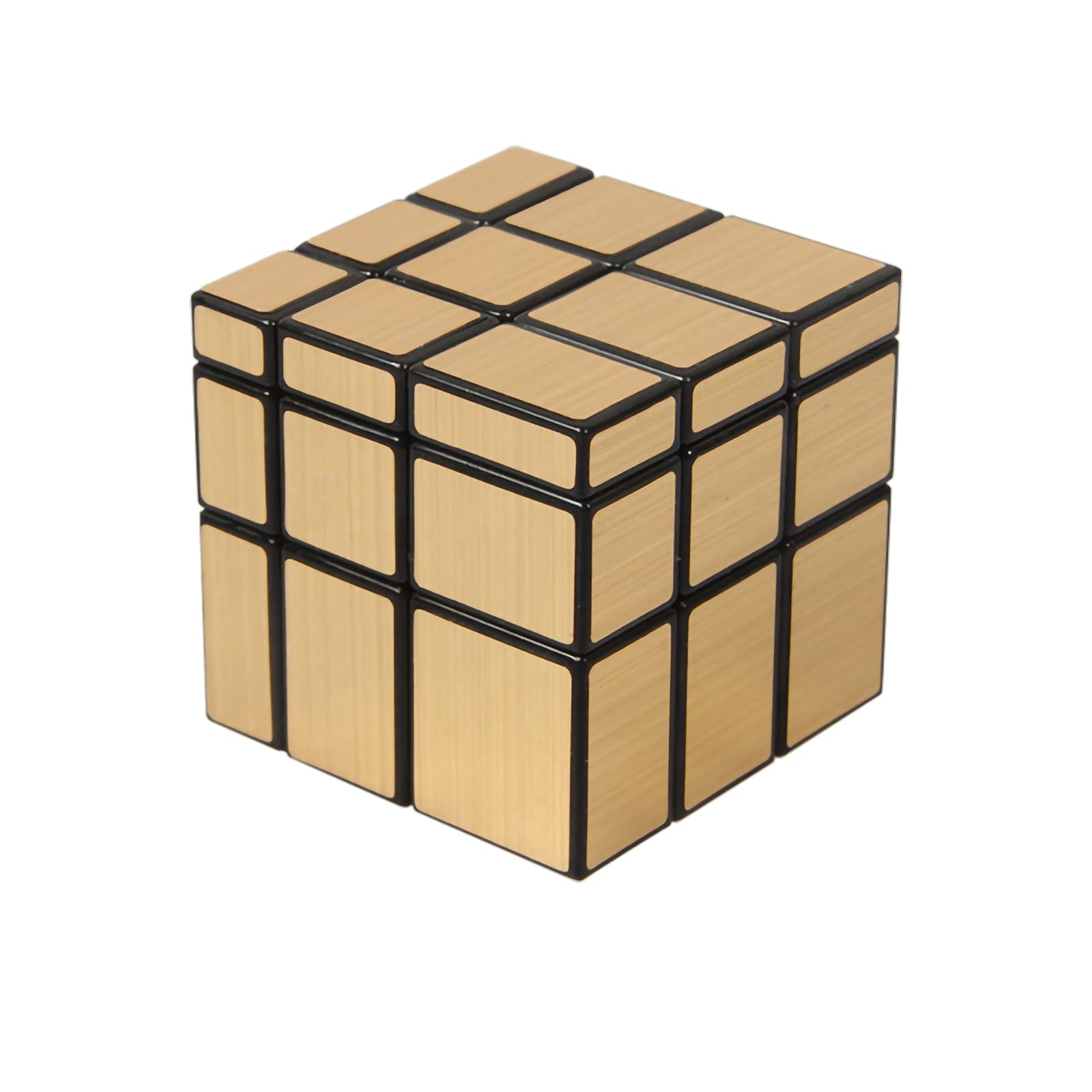 Golden 3x3x3 Mirror Cube - Magic Speed Cube Puzzle for Kids & Adults | 3D Brain Teaser for Stress Relief, Office Desk Toy & STEM Learning