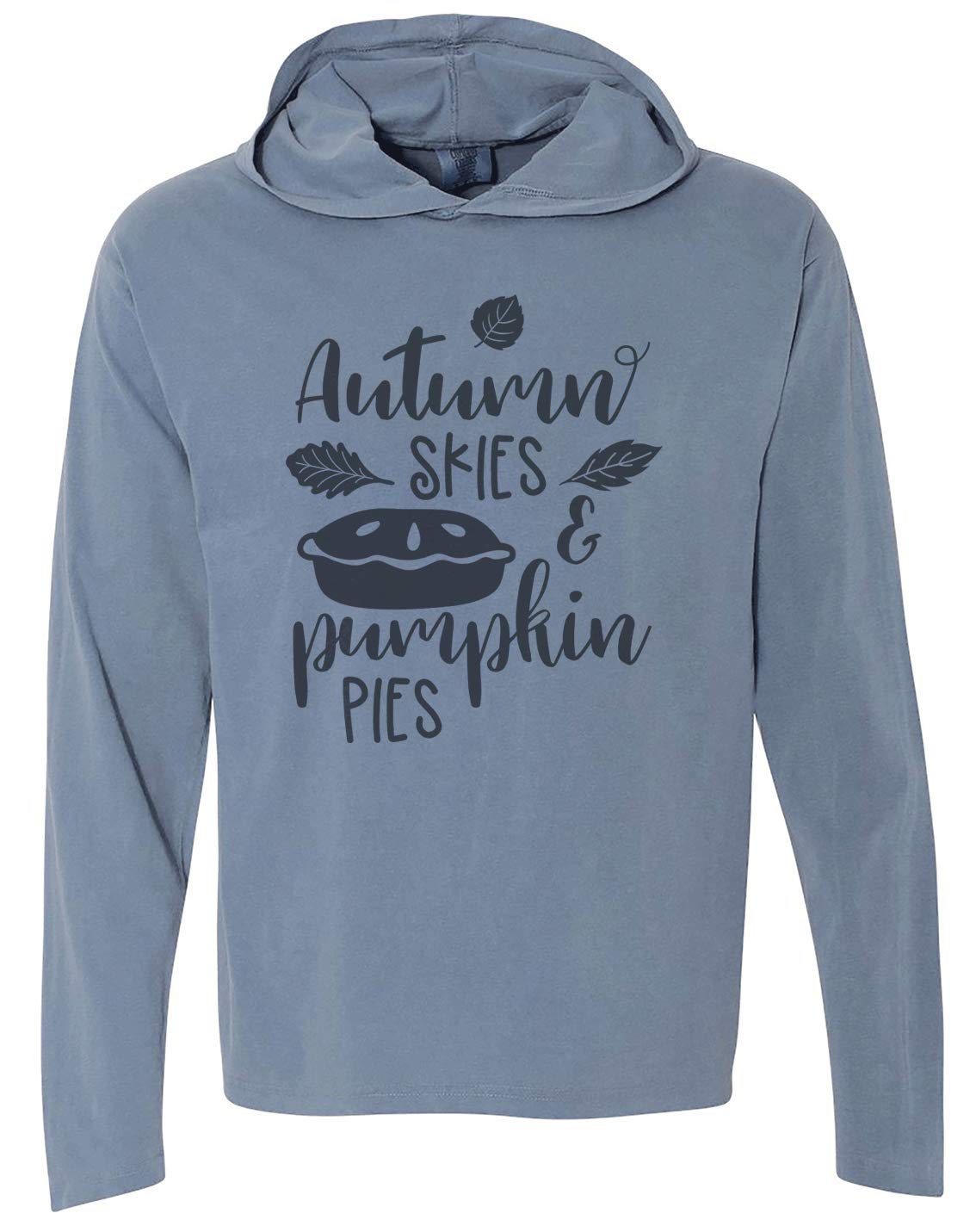 7 ate 9 Apparel Unisex Adult Fall Pumpkin Pie Graphic T-Shirt | Cute Autumn Thanksgiving Outfit for Men & Women | Casual Wear, Holiday Parties, Family Gatherings