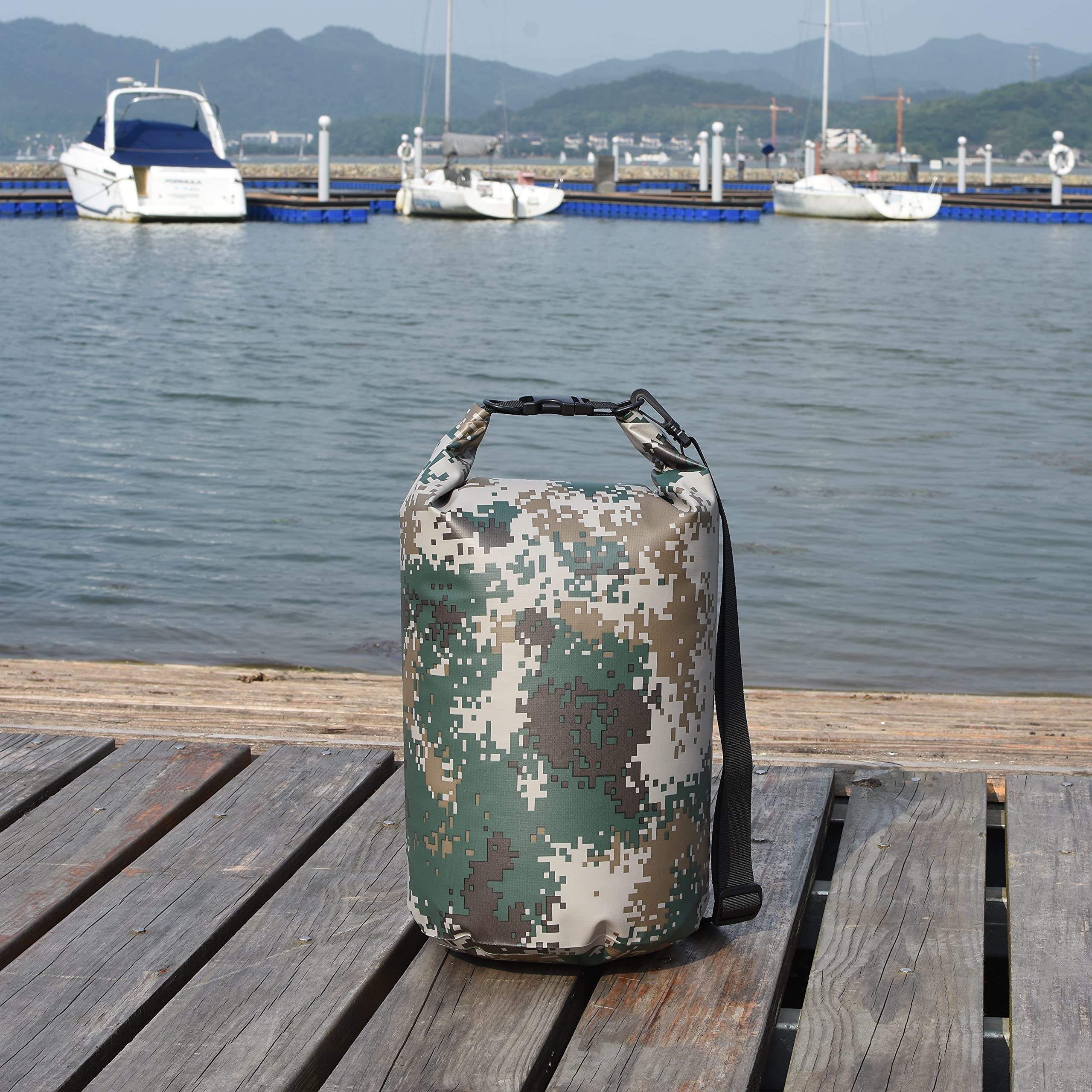 Waterproof Dry Bag Backpack 5L/10L/20L/30L/40L - Floating Roll Top Sack for Kayaking, Rafting, Boating, Swimming | Camping, Hiking, Beach & Fishing Gear Protection | Keep Essentials Dry in Water Sports & Outdoor Adventures
