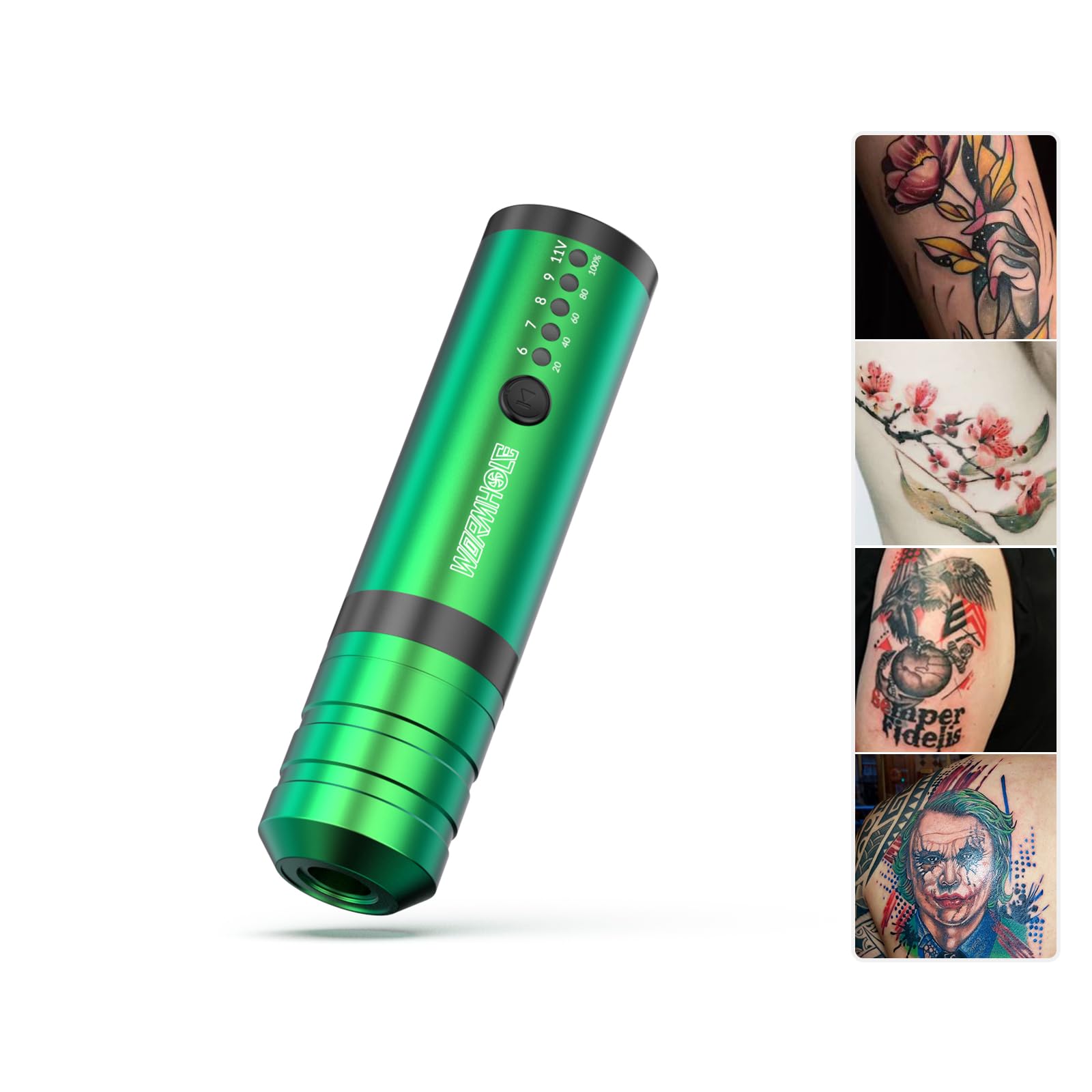 Wireless Tattoo Pen Machine - Rotary Battery Tattoo Gun with 2100mAh, Professional Cordless Tattoo Equipment for Artists & Beginners (Model HP68-A) - Perfect for Home Studios & Tattoo Shops