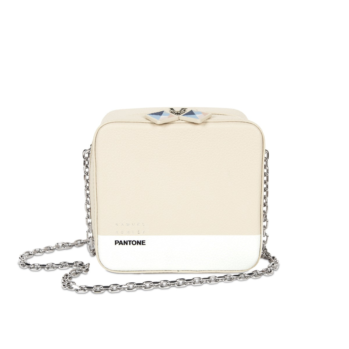 Samuel Ashley x Pantone Leather Square Bag - Stylish Crossbody Purse for Women, Fashionable Designer Handbag for Work, Travel & Everyday Use