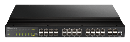 D-Link DIS-700G-28XS Industrial Layer 2+ Gigabit Managed Ethernet Switch - 28 Ports, Rack Mountable for Harsh Environments | Ideal for Factory Automation, Smart Grid & Outdoor Networking