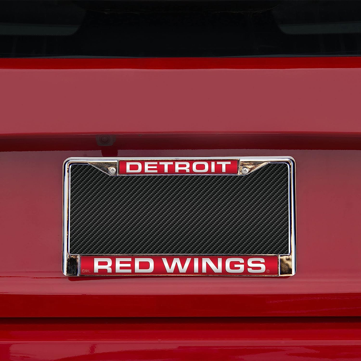 Detroit Red Wings Laser-Cut License Plate Frame - Officially Licensed NHL Car Accessory for Fans - Perfect for Trucks, SUVs & Cars