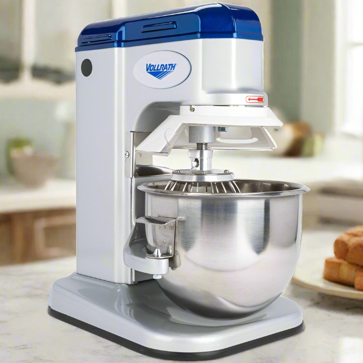 Vollrath 40755 7 Quart Commercial Countertop Mixer with Safety Guard - Perfect for Bakeries, Restaurants & Home Kitchens
