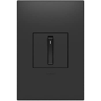 Legrand Adorne 15 Amp Whisper Single-Pole 3-Way Light Switch with Wall Plate - Graphite (4 Pack) ASWR1532G4WP-4PK - Perfect for Home, Office & Commercial Lighting Control
