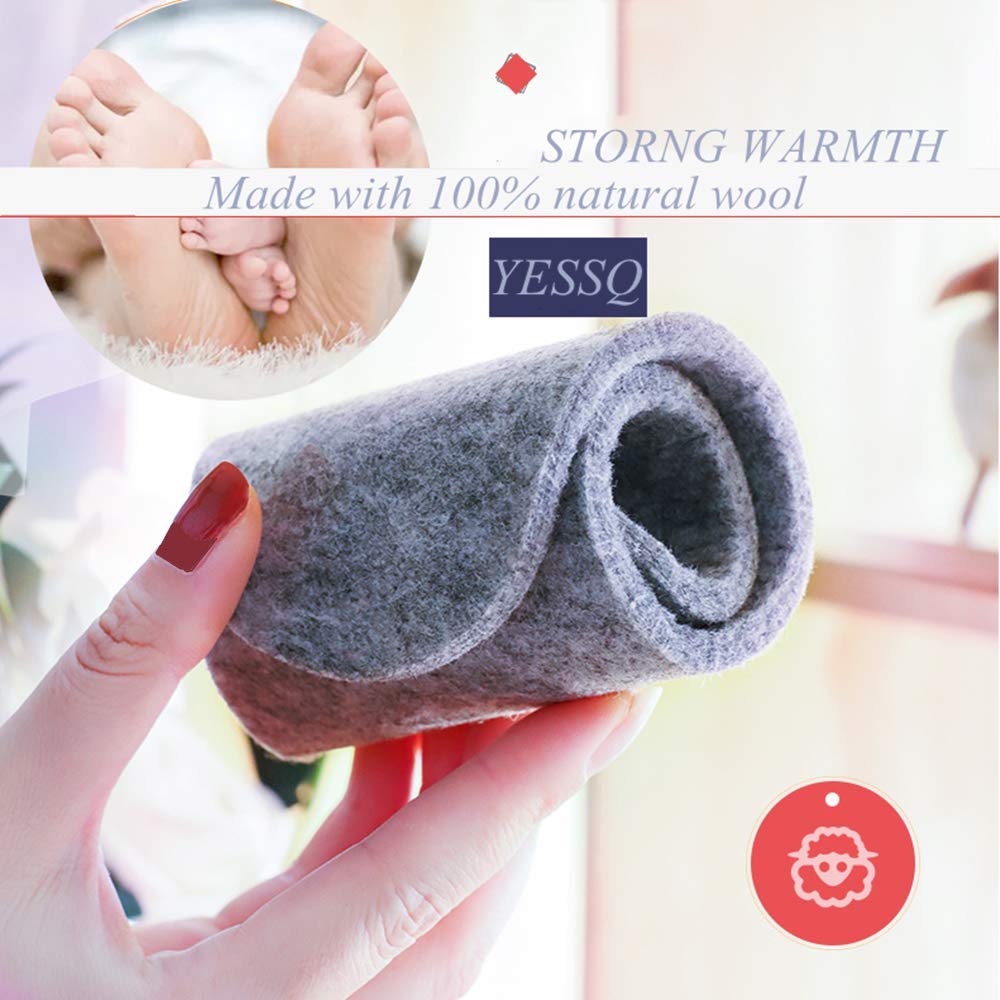 Wool Felt Shoe Insoles for Men - Warm & Comfortable Boot Inserts for Winter - Perfect for Hiking, Work Boots and Cold Weather Footwear