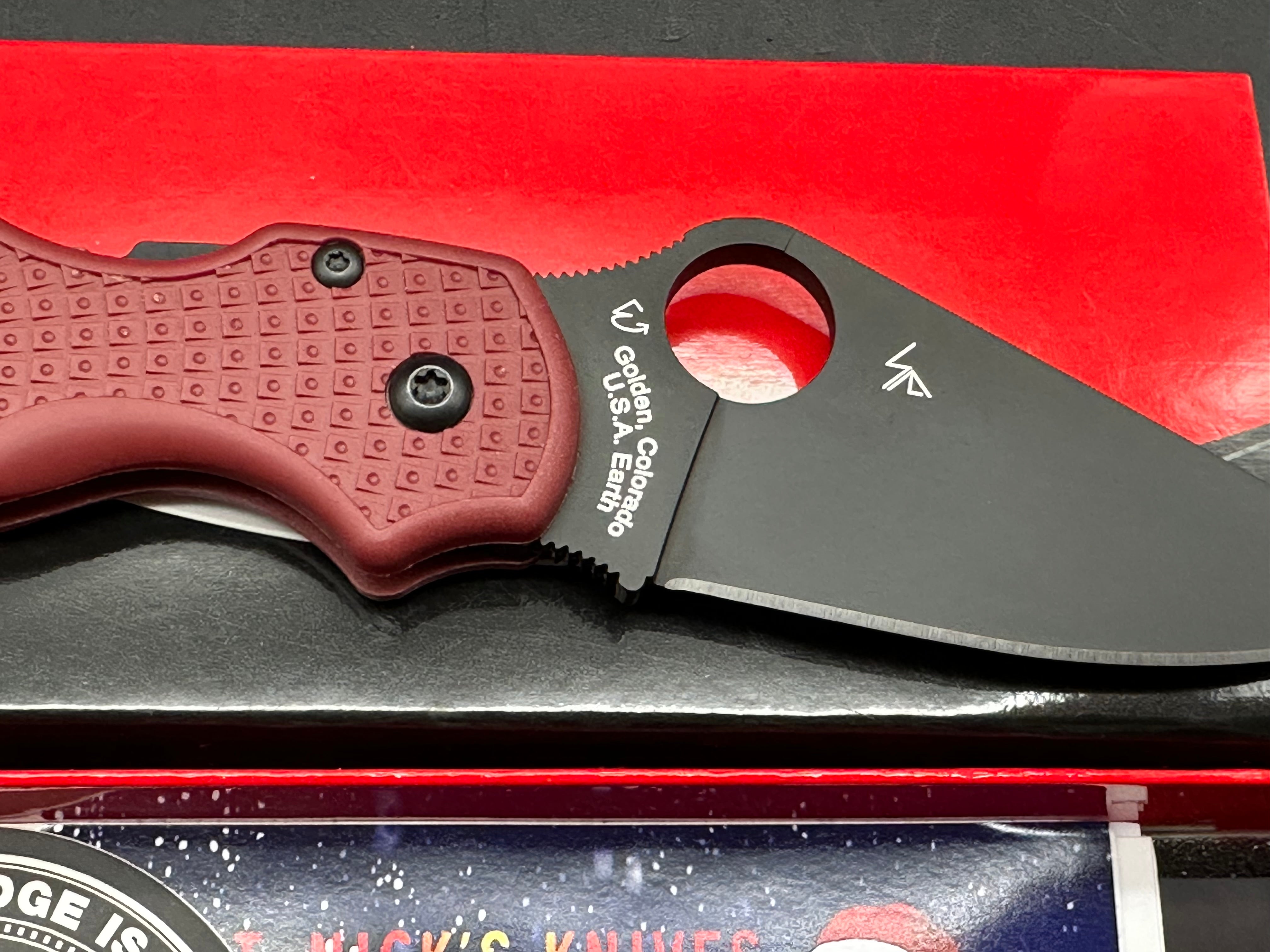 Spyderco Para 3 Lightweight Folding Knife - St. Nick's Knives Exclusive 2.93