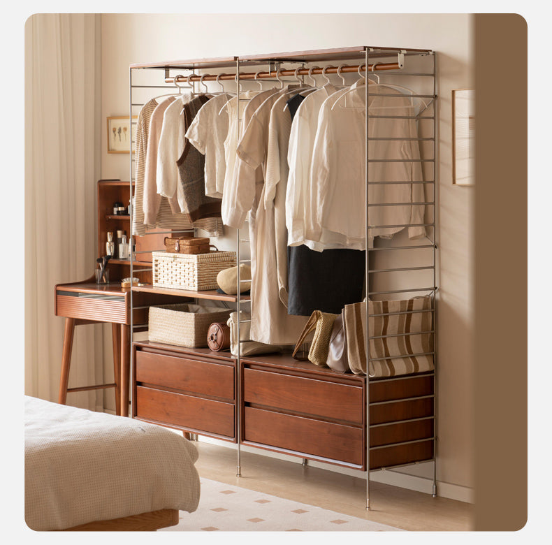 Premium Oak Wooden Hangers with Metal Hooks - Heavy Duty Closet Organizers for Suits, Dresses & Coats - Ideal for Home, Office & Retail Display