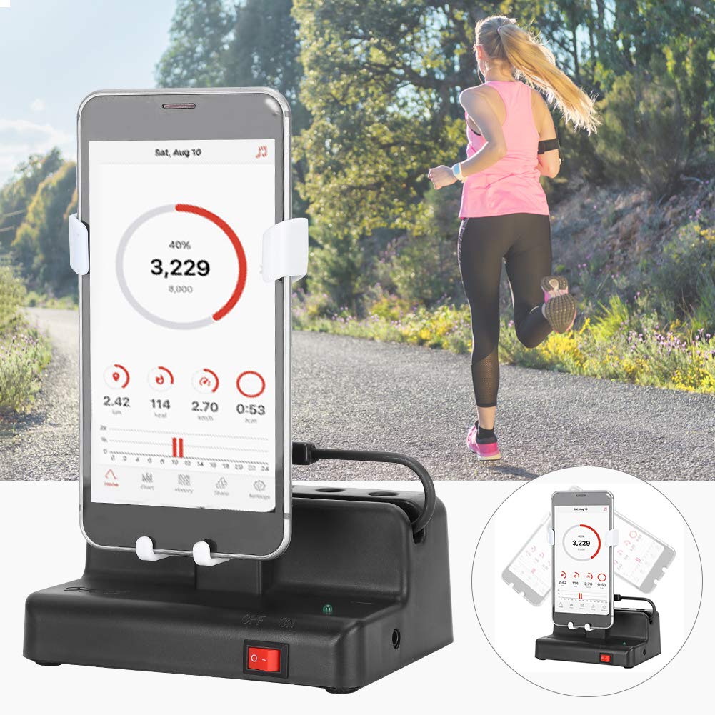 GLOGLOW Adjustable Phone Swing Step Counter - Left & Right Swing Electronic Mobile Shaker for Walking & Fitness Tracking | Perfect for Home Workouts, Outdoor Jogging & Activity Monitoring