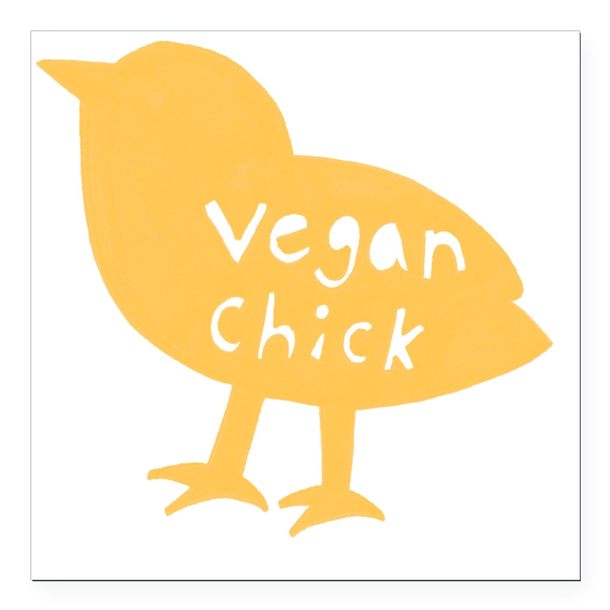 CafePress Vchick2 3x3 Inch Square Car Magnet - Strong Magnetic Bumper Sticker for Vehicles, Trucks, RVs - Perfect for Advertising, Business Promotion & Personal Expression