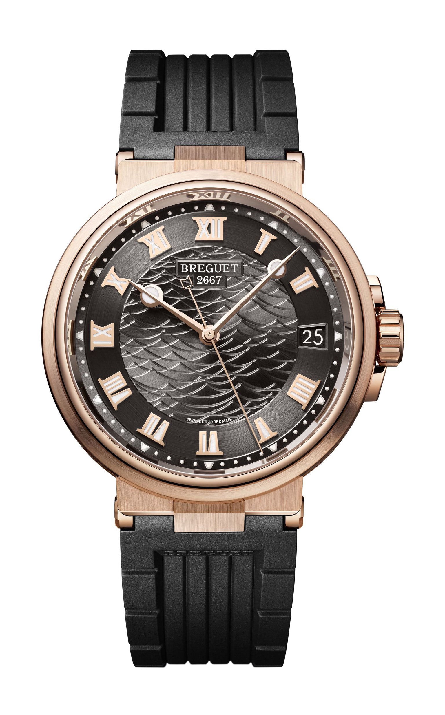 Breguet Marine 5517 18K Rose Gold Men's Luxury Watch - Automatic Movement, Water Resistant, Perfect for Business & Formal Occasions