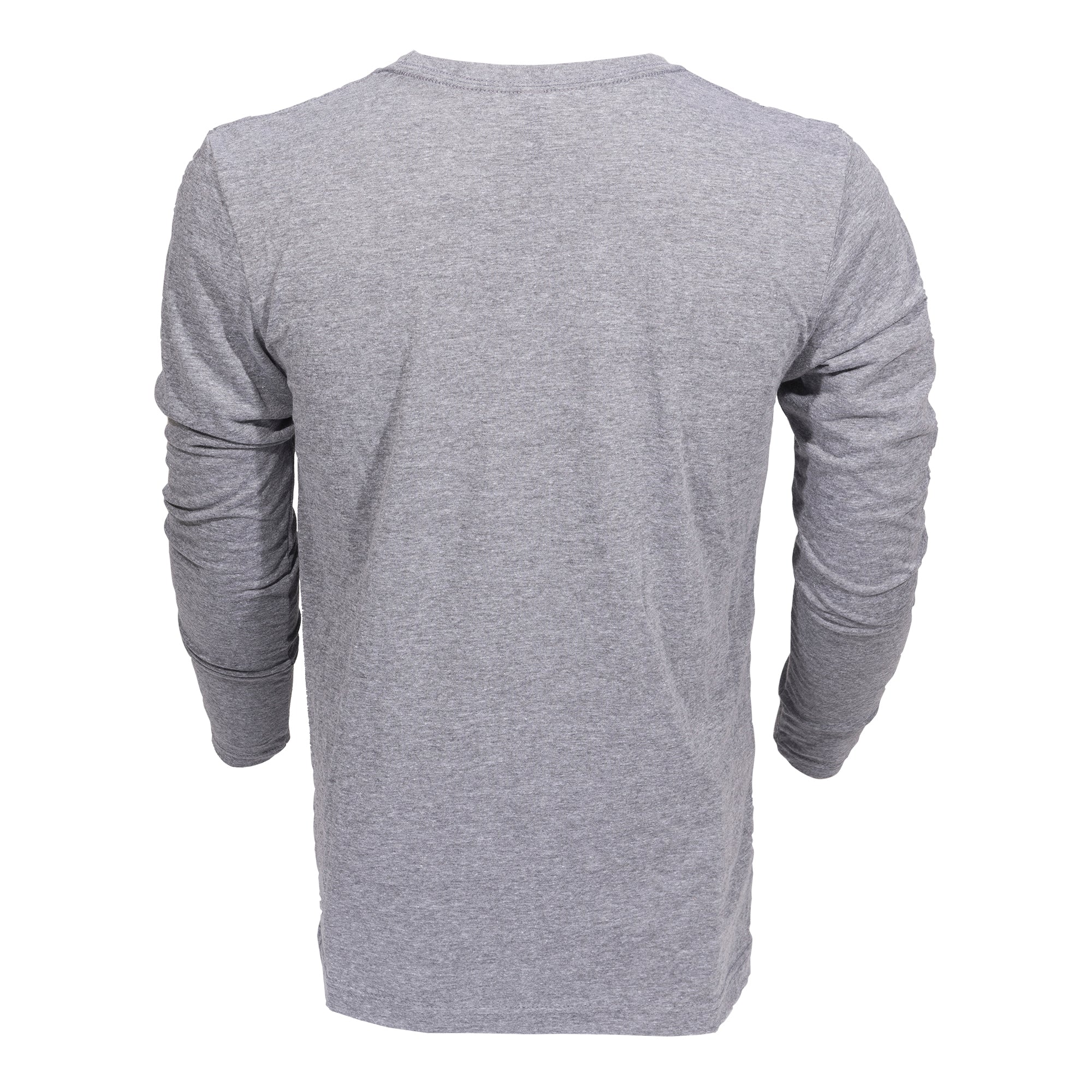 JUNK Heather Gray Long Sleeve T-Shirt for Men & Women | Soft Cotton Comfort Fit Casual Top | Perfect for Everyday Wear, Layering & Street Style