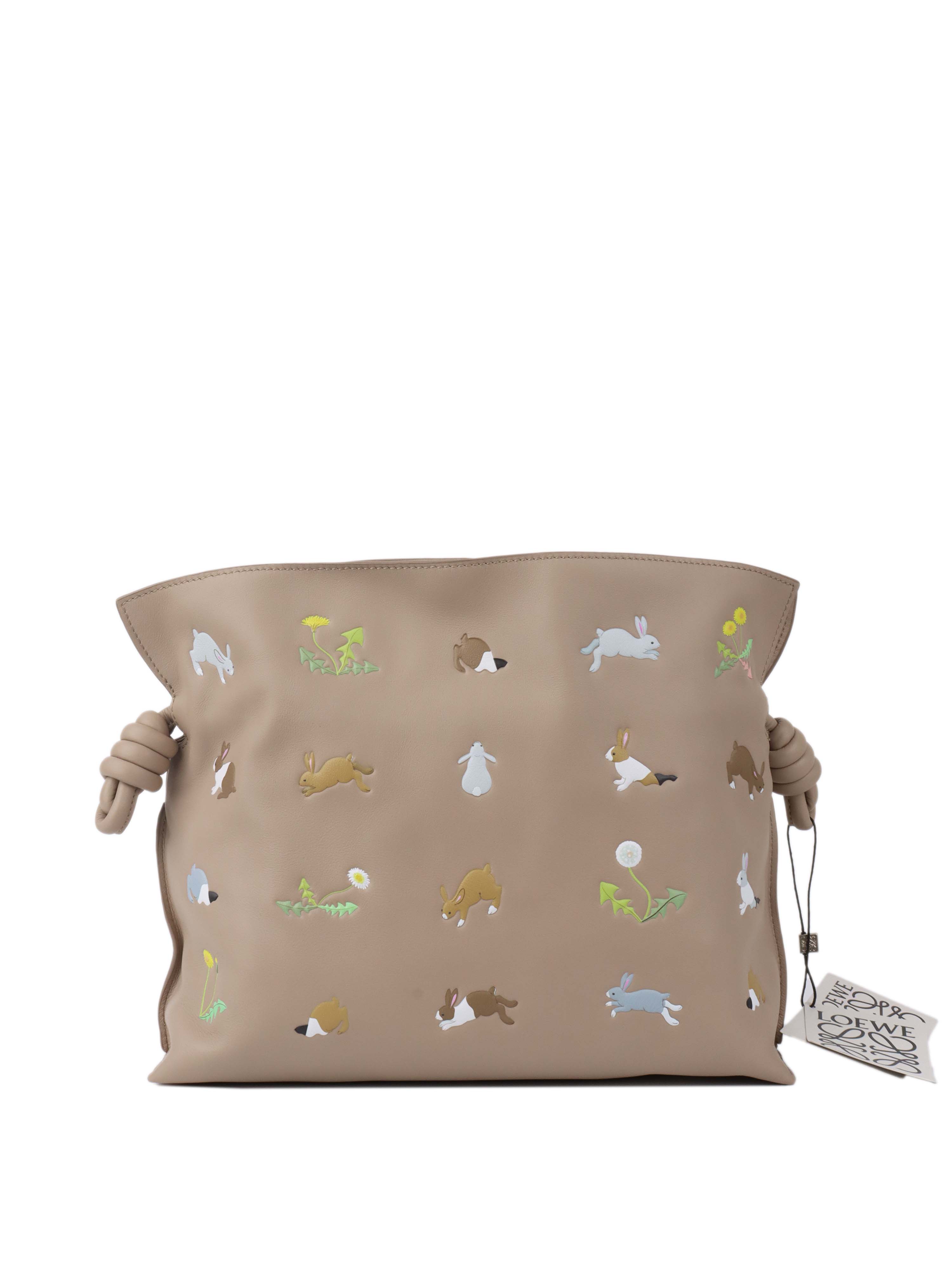Loewe X Suna Fujita Bunny Flamenco Bag - Cute Rabbit Crossbody Purse for Women, Fashionable Mini Shoulder Bag - Perfect for Date Night, Travel & Everyday Use