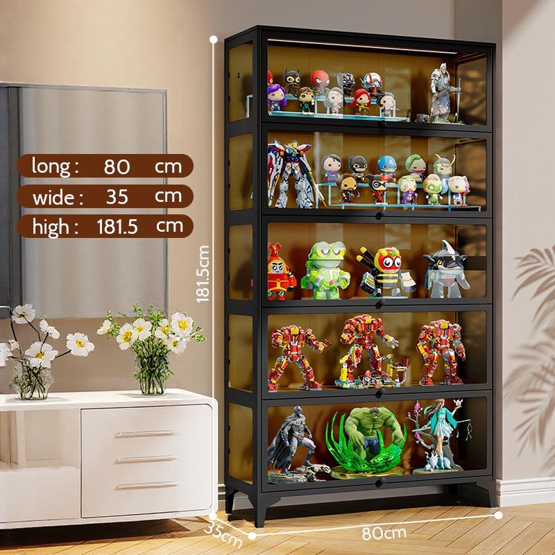 Premium Display Cabinet for Collectible Toys & LEGO 1:8 Scale Model Cars - Perfect for Showcasing Your Valuable Collections in Living Rooms, Offices, or Game Rooms