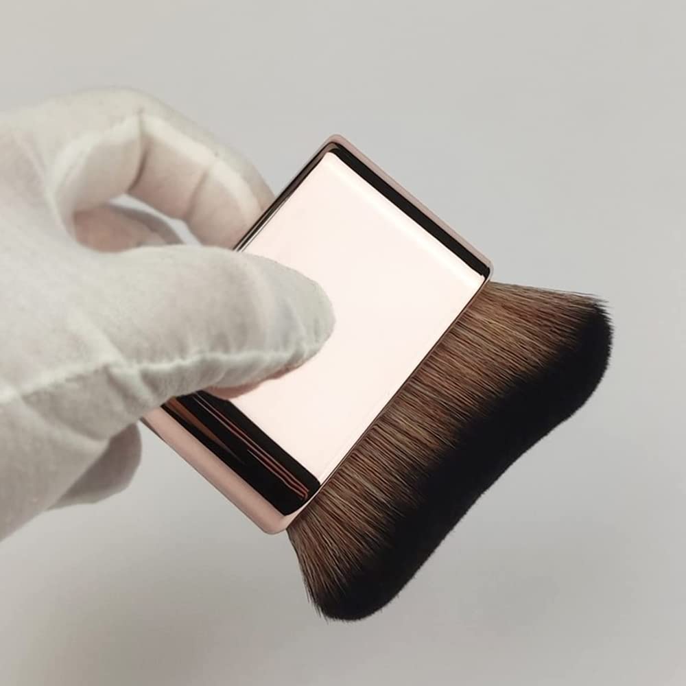 **Professional Siren Makeup Brush Set - Flat Top Kabuki Foundation Brush for Liquid Makeup (2Pcs, Mix) - Perfect for Flawless Blending & Airbrush Finish**
