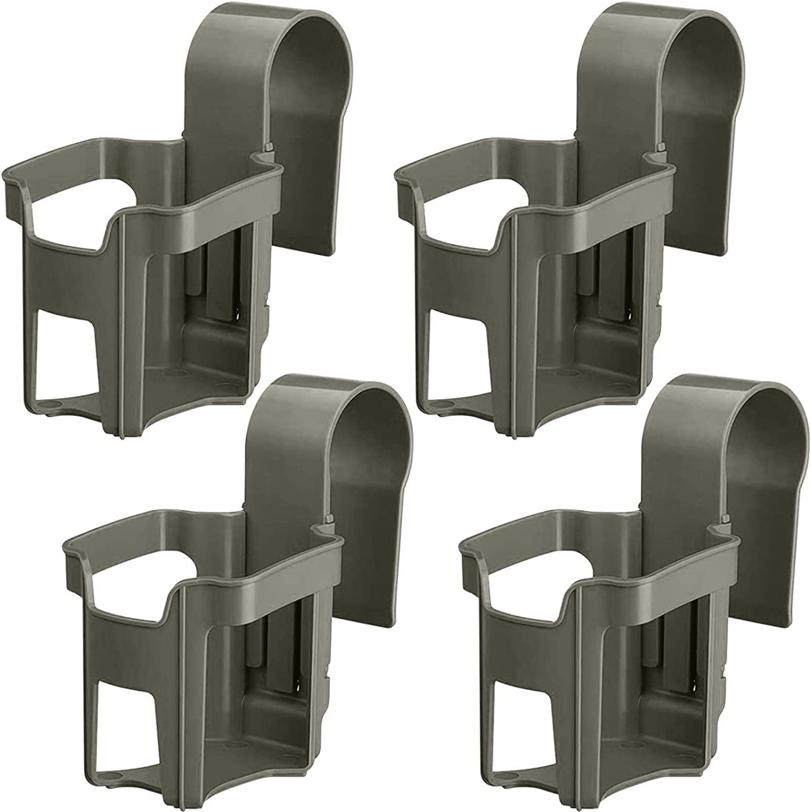 4 Pack Heavy Duty Poolside Cup Holder for Above Ground Pools - Leak-Proof Drink Holder Accessories Fits 2