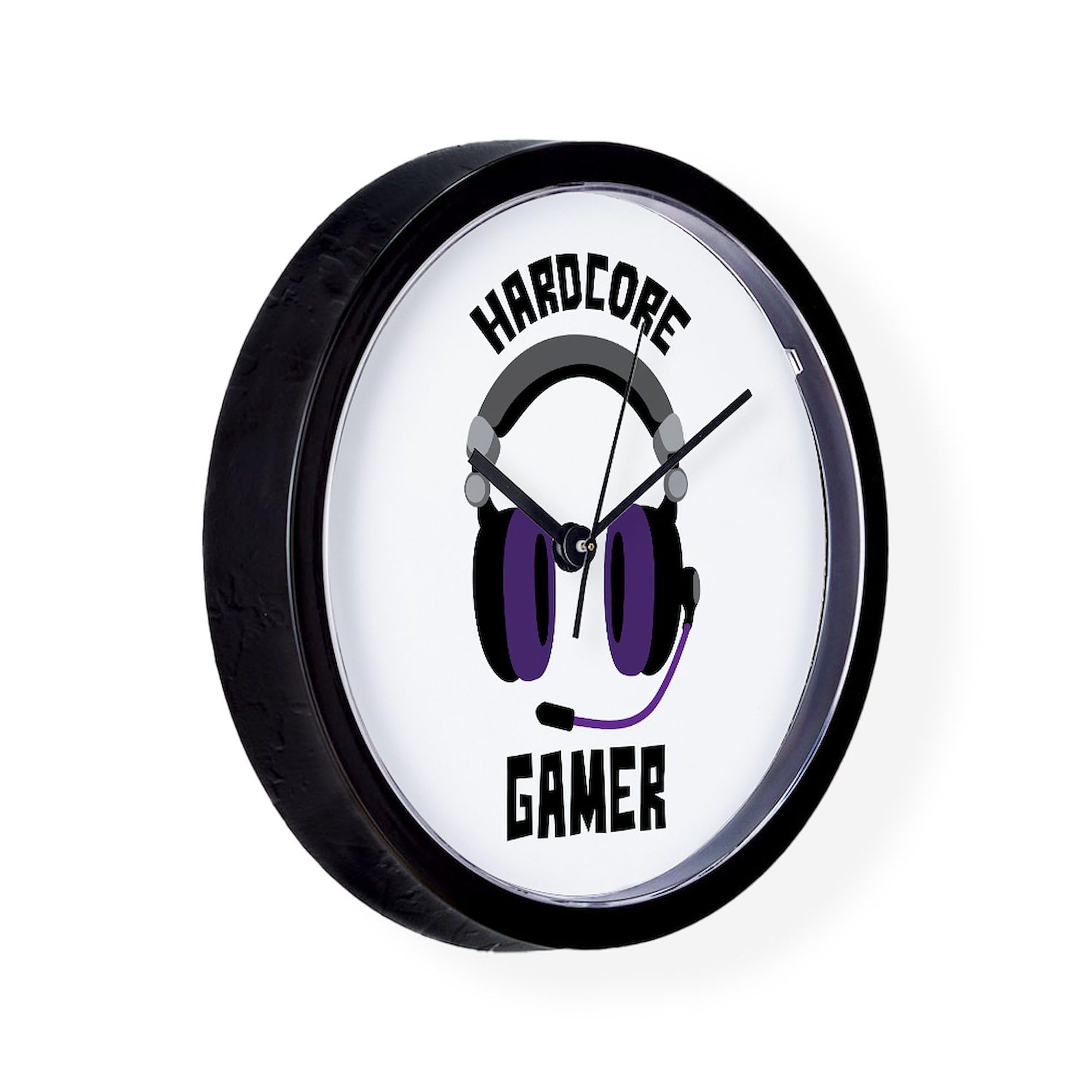 Hardcore Gamer 10 Inch Wall Clock - Stylish Decor for Living Room, Kitchen, or Office - Perfect for Gaming Enthusiasts & Home Decor