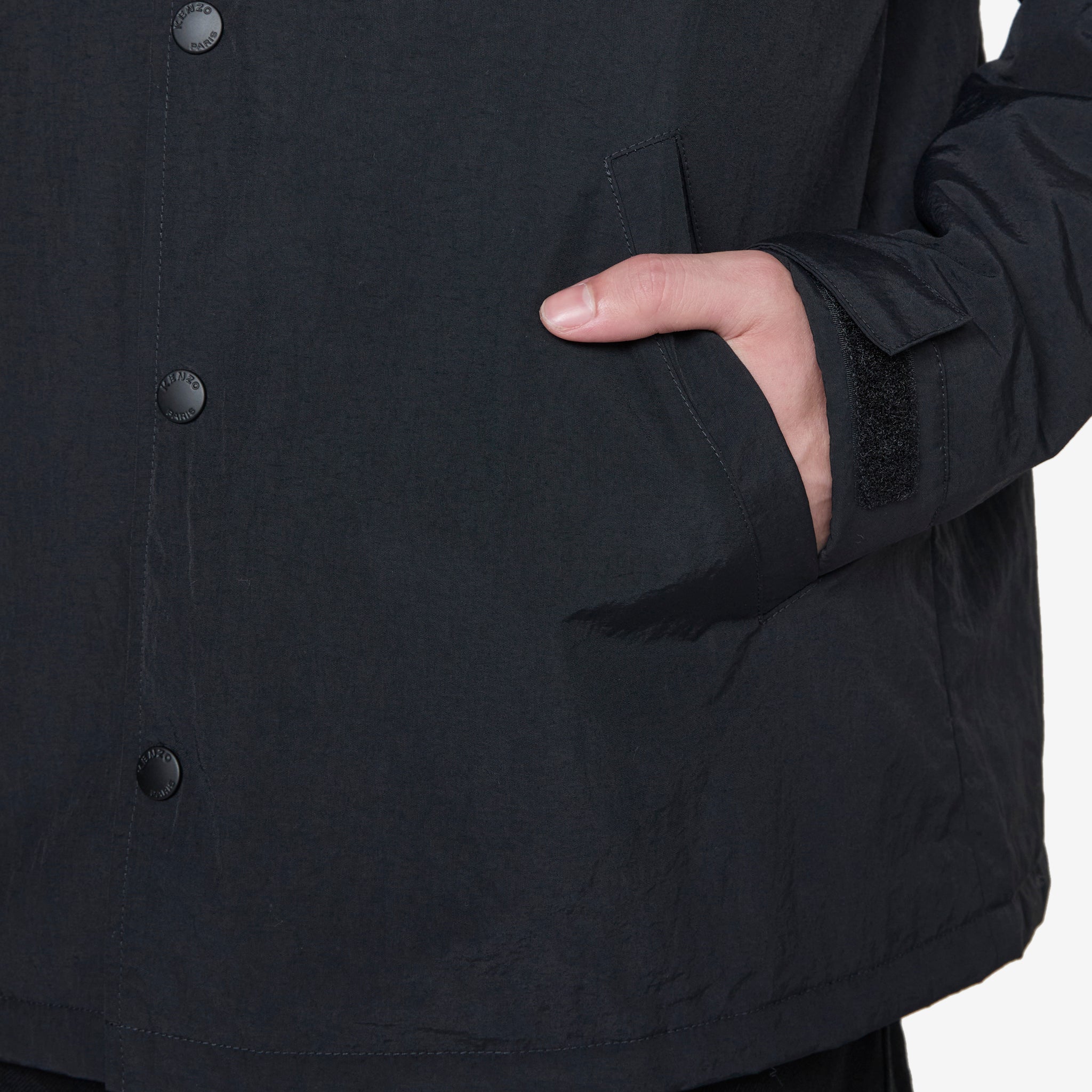KENZO VERDY MARKET Heavy Coach Jacket - Black | Streetwear Fashion for Men & Women | Perfect for Urban Outfits & Casual Wear