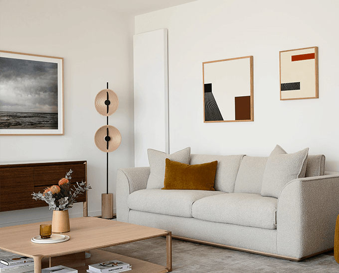 Modern Erskine Coffee Table - Mid-Century Style Living Room Center Table with Storage Shelf - Perfect for Small Spaces, Apartments & Cozy Home Decor