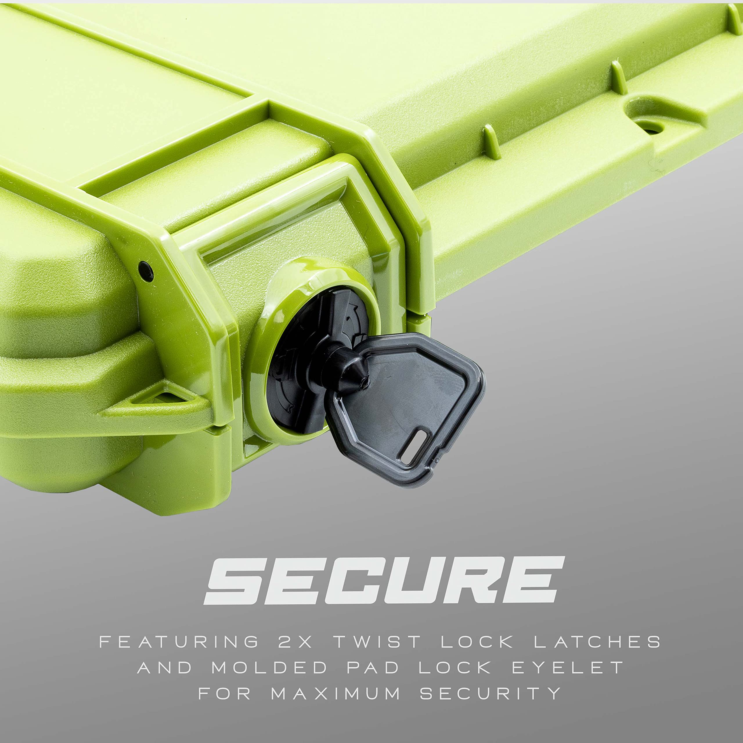 Evergreen 2 Pistol 4 Magazine Locking Compact Protective Case - CCW, Travel Safe, Mil Spec, Waterproof, USA Made - for Firearm Storage & Concealed Carry - Ideal for Home Security, Range Trips & Travel Protection