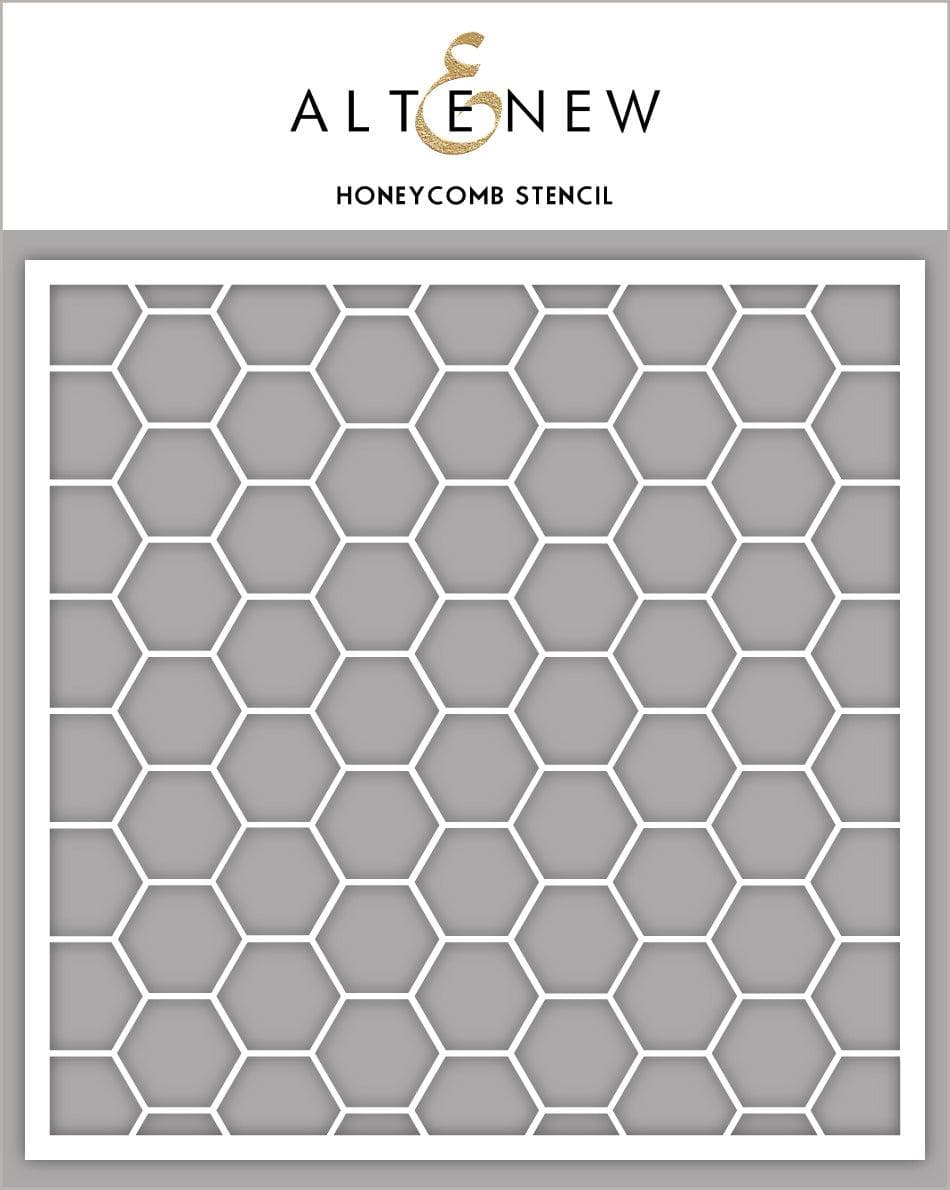 Honeycomb Stencil for Painting, Baking & DIY Crafts - Hexagon Template for Wall Art, Cake Decorating & Scrapbooking Projects