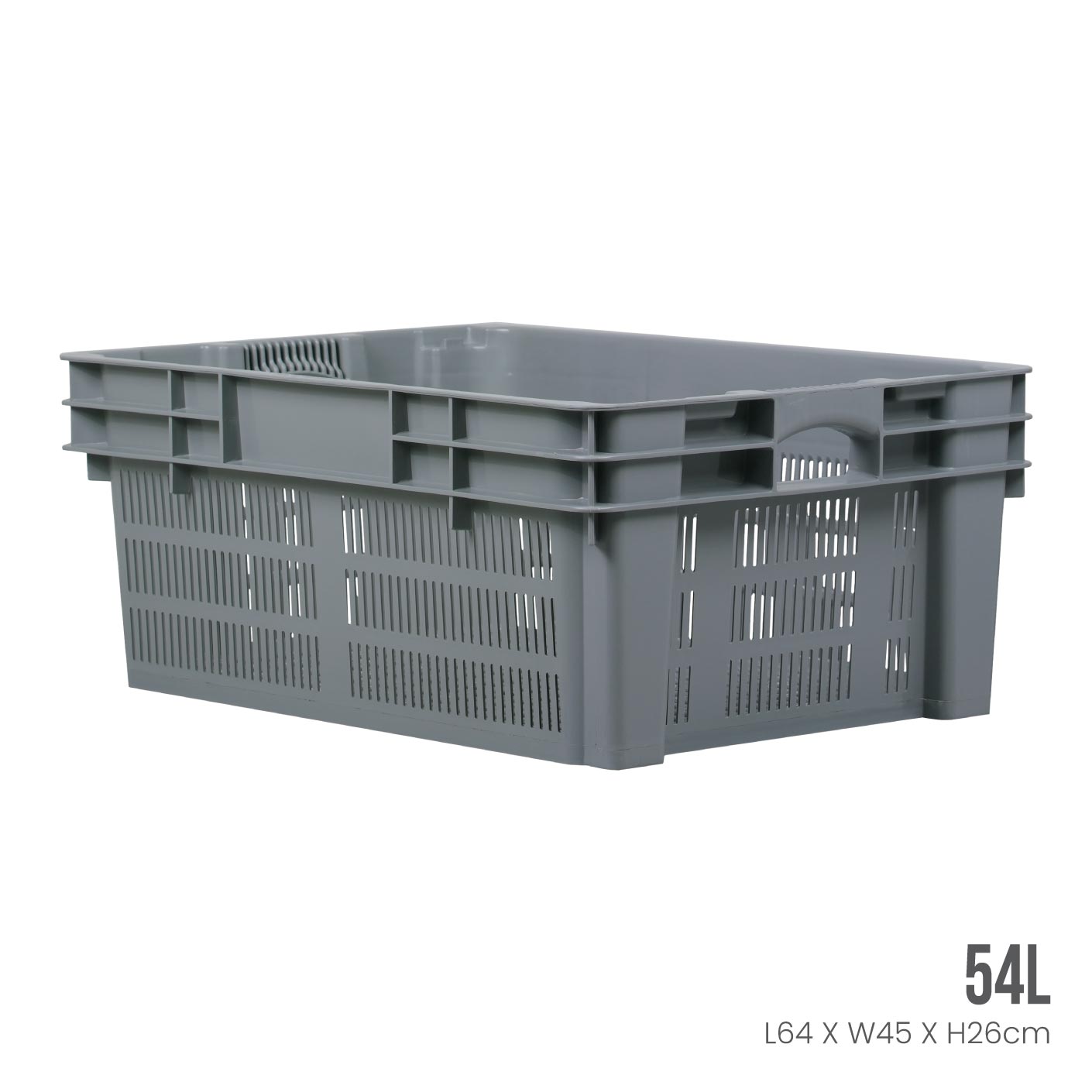 Heavy Duty Industrial Storage Container with Lid - Large Plastic Storage Bin for Warehouse, Garage & Workshop Organization (ID6906) - Perfect for Tools, Equipment & Bulk Item Storage