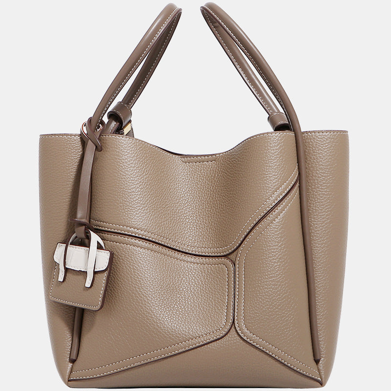 Genuine Leather Large Capacity Underarm Shoulder Tote Bag - Perfect for Work, Travel & Everyday Use