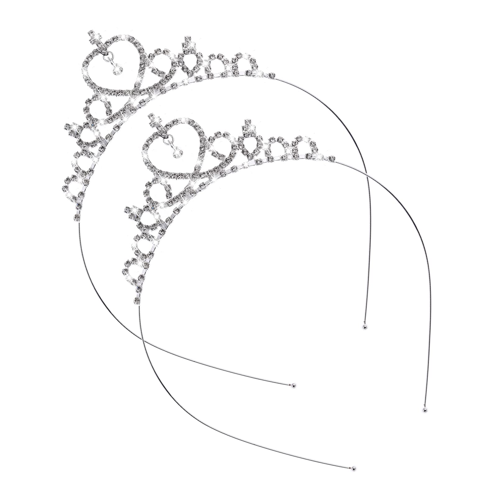 Sibba 2-Piece Princess Crown Tiara Set - Rhinestone Crystal Pearl Headband for Women & Girls - Perfect for Weddings, Prom, Parties, Costumes & Christmas Gifts - Elegant Hair Accessories for Special Occasions